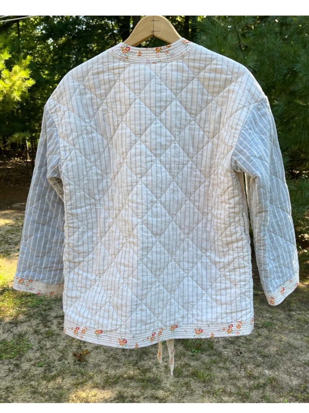 2019 Madewell x The New Denim Project Cotton Patchwork Quilted Jacket S Fall - Picture 14 of 16